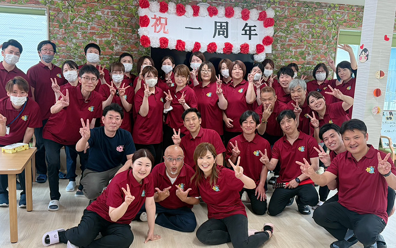 皆様に感謝！わんちゃん大集合！ 1周年を迎えました。