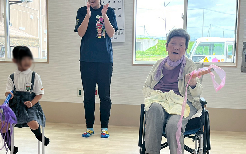龍澤寺こども園の年長さんが慰問に来てくださいました！