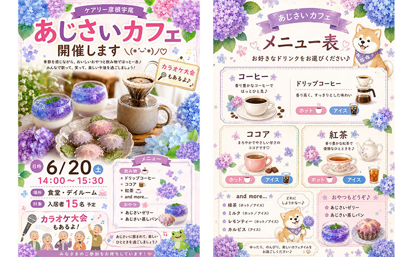 あじさいカフェ開催