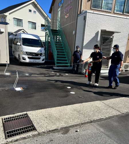 防災訓練の様子をお伝えします。