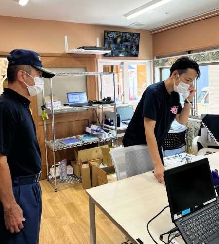 防災訓練の様子をお伝えします。